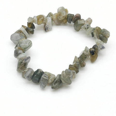 Stone Chip Bracelet (Labradorite)