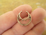 Crescent Faux Septum Ring (Gold)