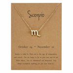 Gold Zodiac Sign Necklace (Taurus)