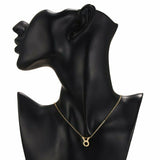 Gold Zodiac Sign Necklace (Taurus)