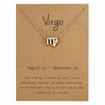 Gold Zodiac Sign Necklace (Taurus)