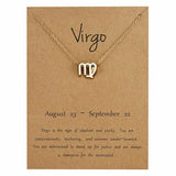 Gold Zodiac Sign Necklace (Taurus)